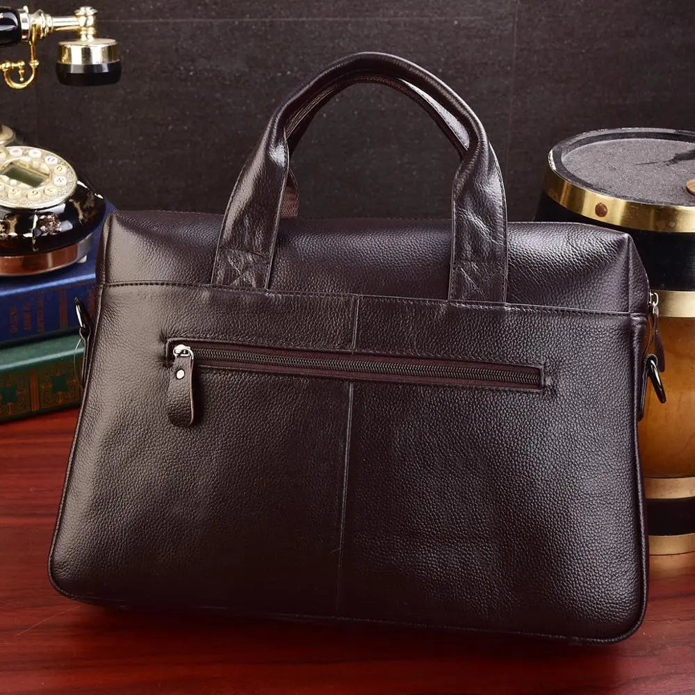 Executive Elegance Leather Briefcase