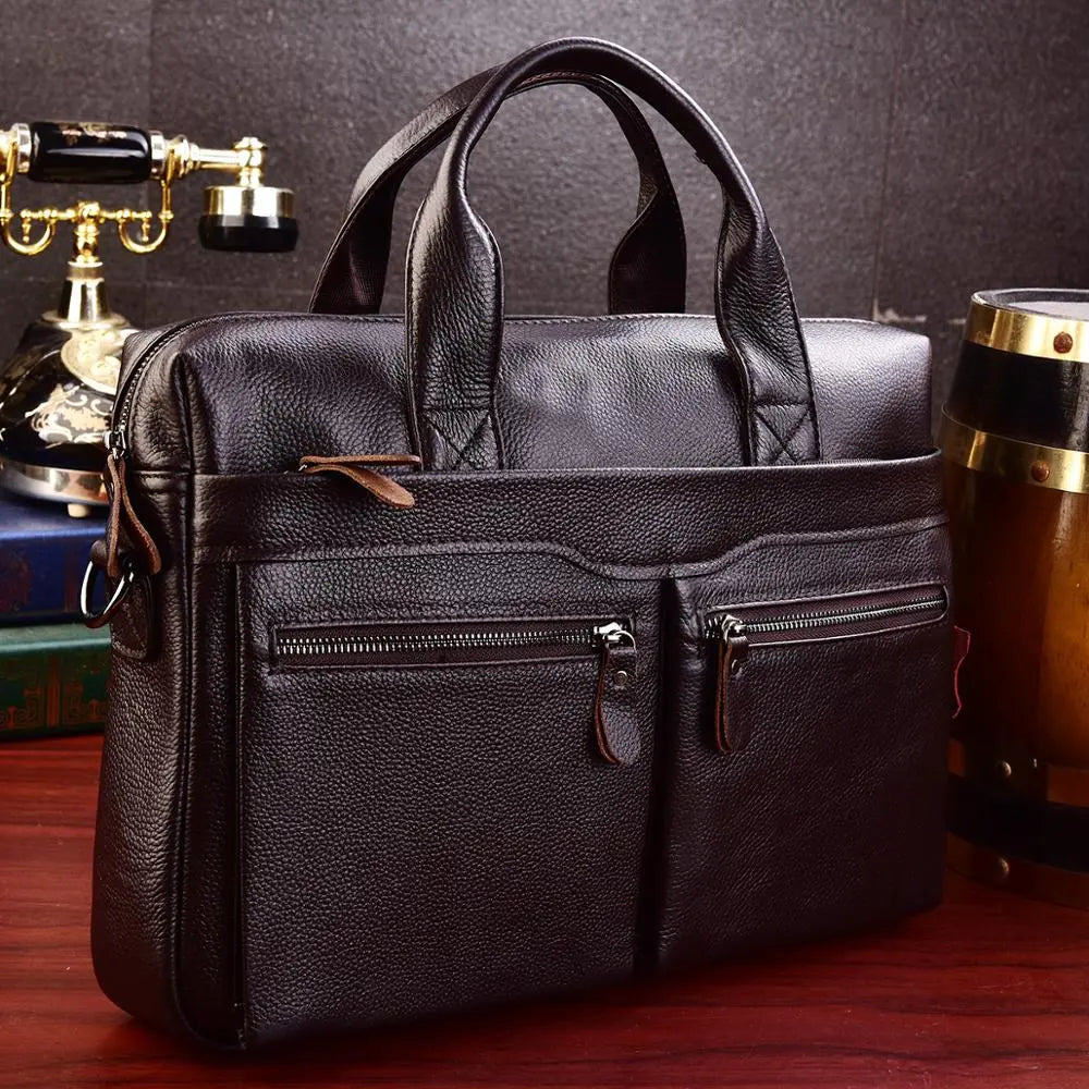 Executive Elegance Leather Briefcase