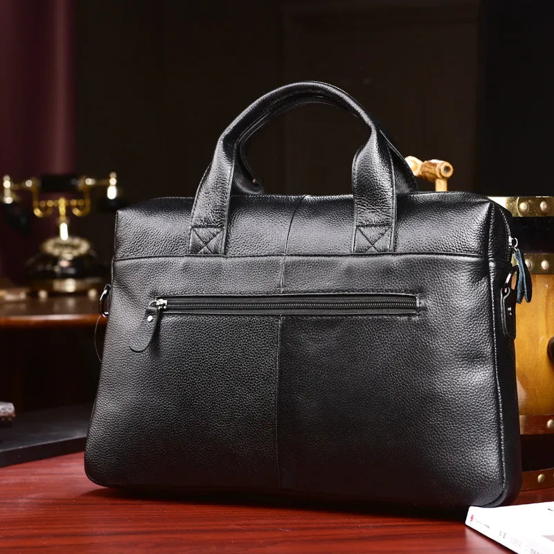 Executive Elegance Leather Briefcase