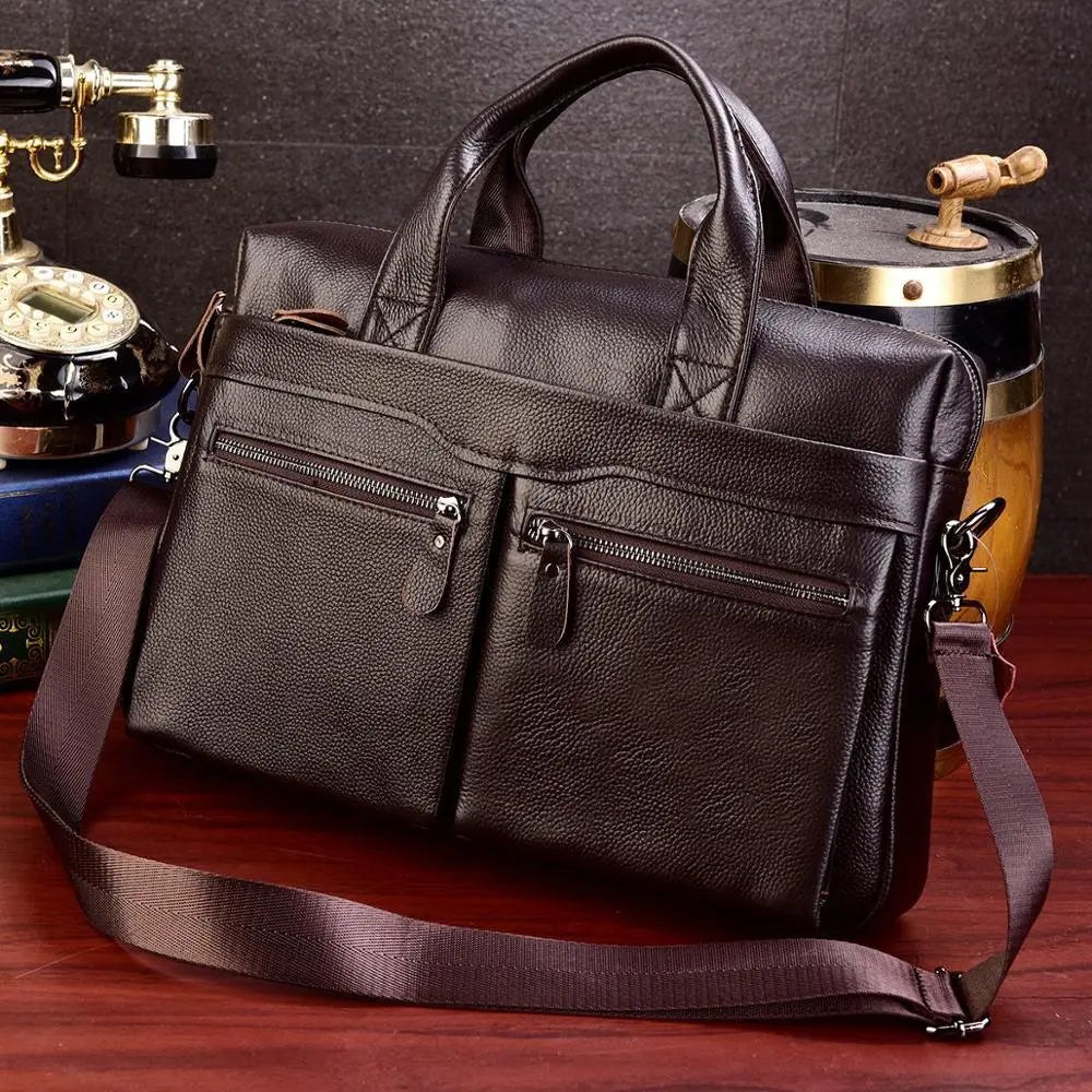 Executive Elegance Leather Briefcase