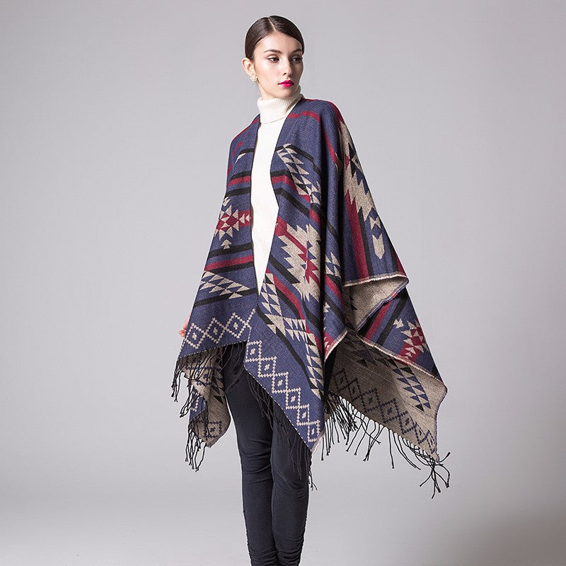 Women's Fall/Winter Geometric Wonder Poncho