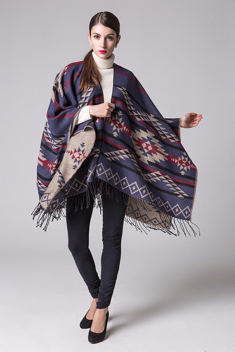 Women's Fall/Winter Geometric Wonder Poncho