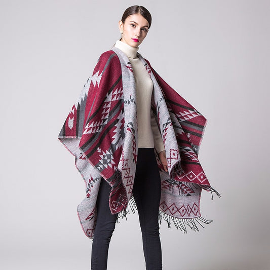 Women's Fall/Winter Geometric Wonder Poncho