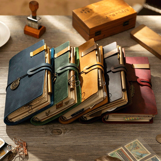 WordSage 100% Handmade Vintage Italian Leather Travel Notebook Diary & Journal