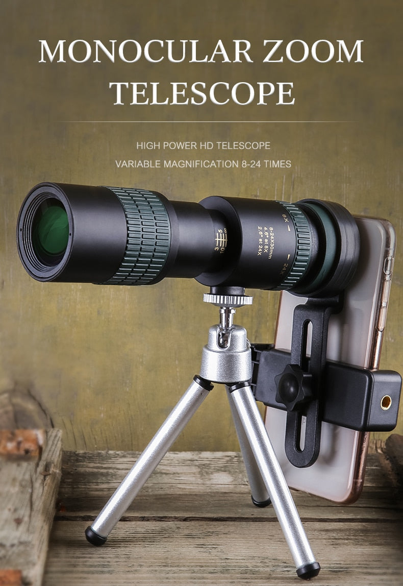 Powerhouse Scalable Monocular Telescope for Smartphone