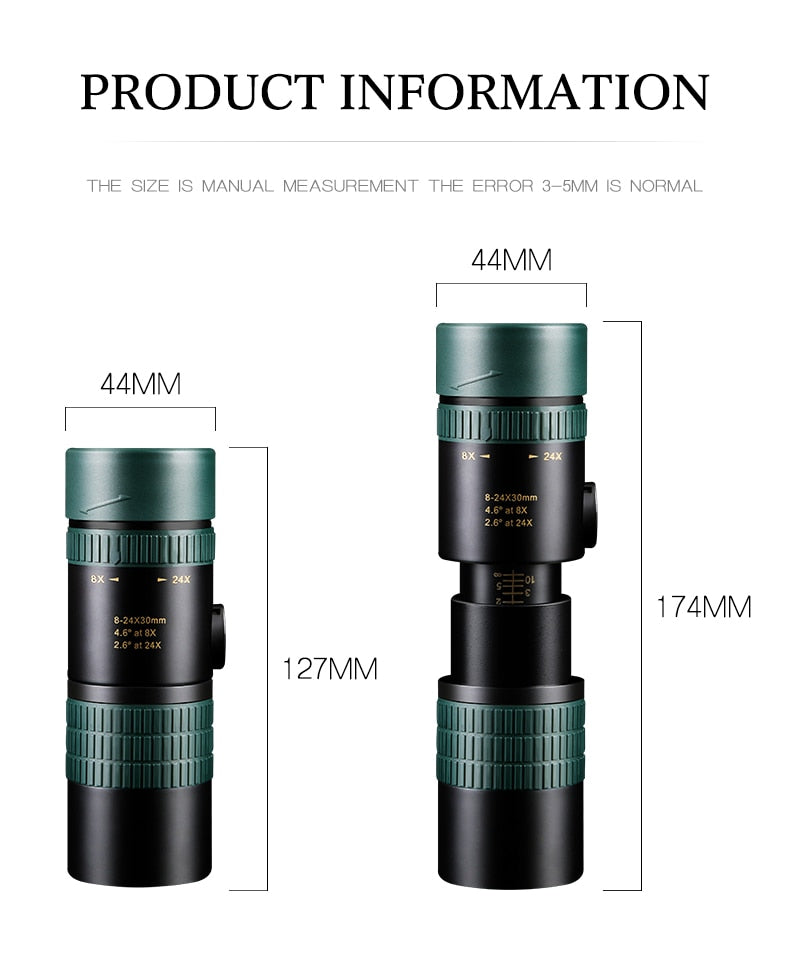 Powerhouse Scalable Monocular Telescope for Smartphone