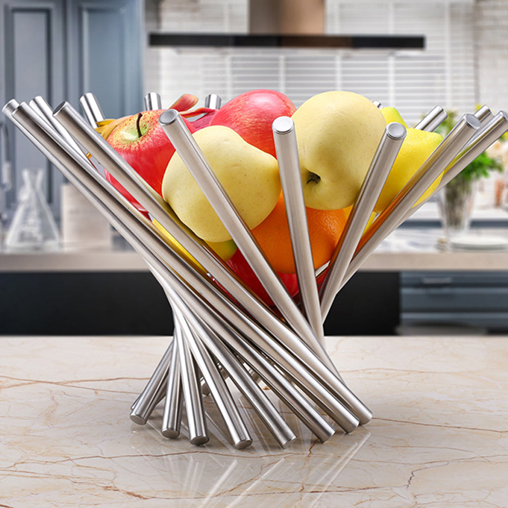 Modern Stainless Steel Fruit Bowl Basket