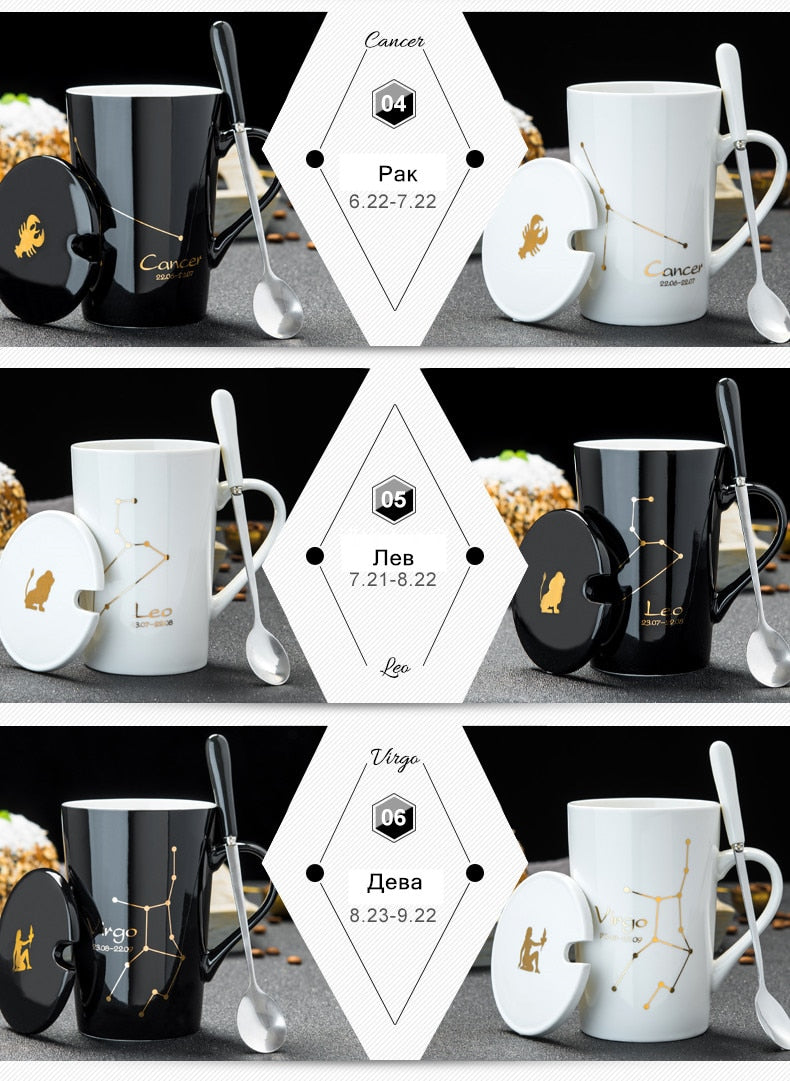 Ceramic Astrological & Constellation Coffee & Tea Mug