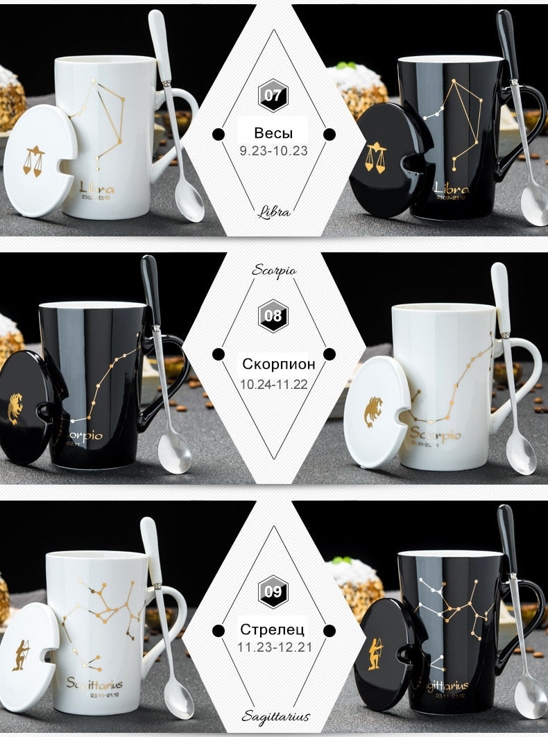 Ceramic Astrological & Constellation Coffee & Tea Mug