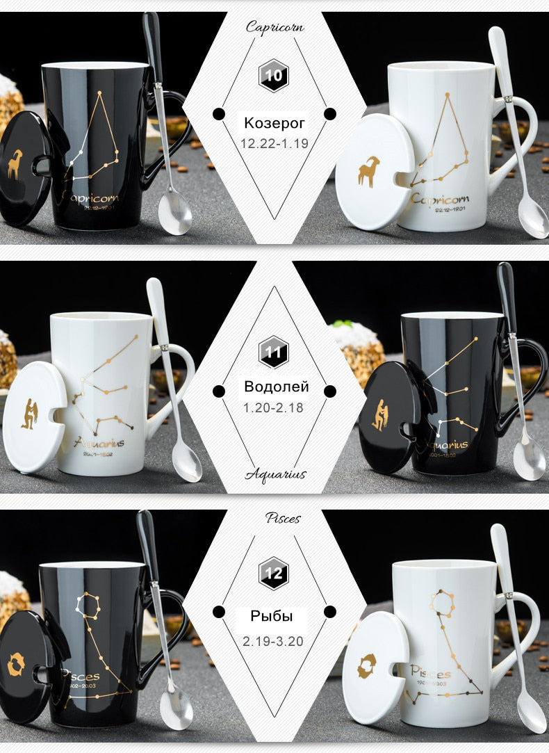 Ceramic Astrological & Constellation Coffee & Tea Mug