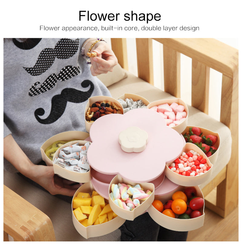 Flower Blossom Rotary Storage Box