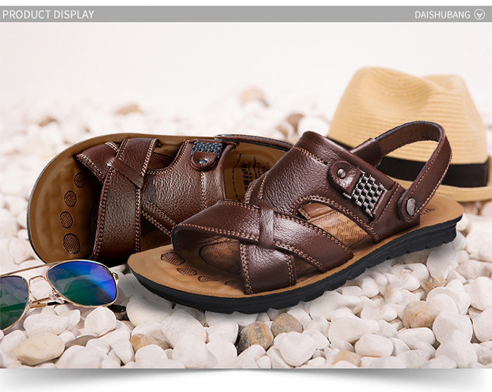 Men's Classic Genuine Leather Roman Summer Sandal