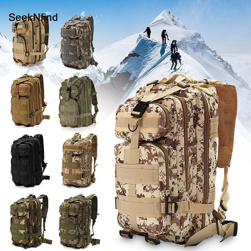 2019 New 1000D Nylon Tactical Backpack Army Outdoor Bag Sports Camping Hiking Fishing Hunting Climbing Outdoor Rucksack 28L