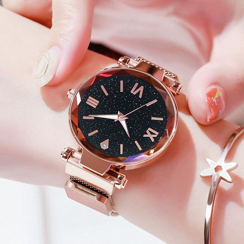 Women's Luminous Love Luxury Wristwatch & Bracelet 5 Piece Set