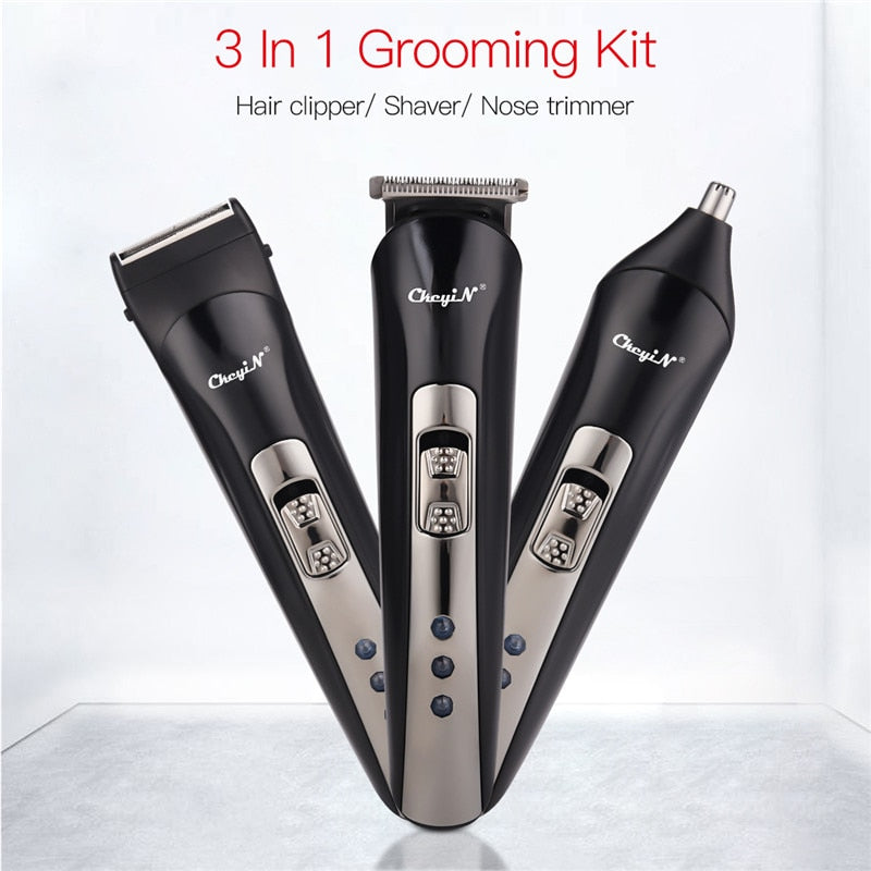 3 In 1 ModernMan Professional Hair Nose Ear & Beard Clipper & Trimmer