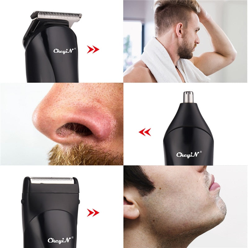 3 In 1 ModernMan Professional Hair Nose Ear & Beard Clipper & Trimmer