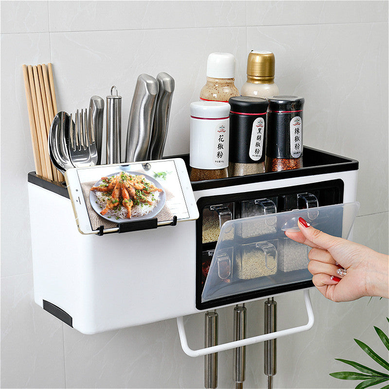 Wall-Mounted SpaceLite Kitchen Storage & Spice Rack