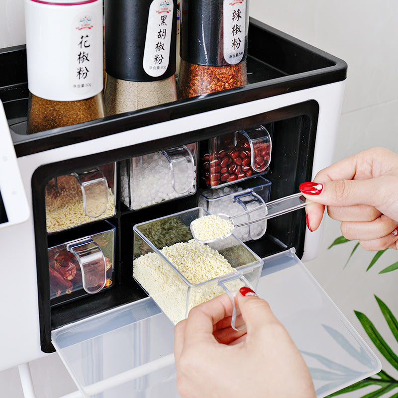 Wall-Mounted SpaceLite Kitchen Storage & Spice Rack