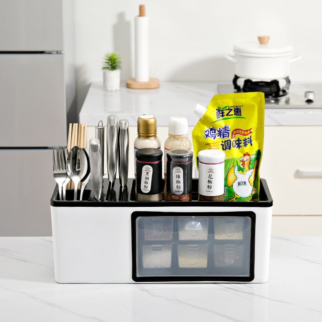 Wall-Mounted SpaceLite Kitchen Storage & Spice Rack