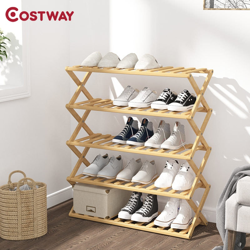 Heaven & Home Bamboo Shoe Storage Rack