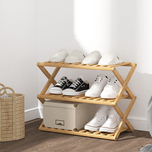 Heaven & Home Bamboo Shoe Storage Rack