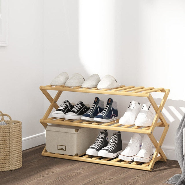 Heaven & Home Bamboo Shoe Storage Rack