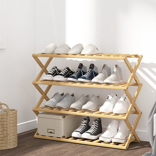 Heaven & Home Bamboo Shoe Storage Rack