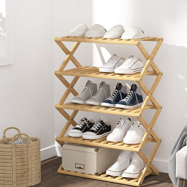 Heaven & Home Bamboo Shoe Storage Rack