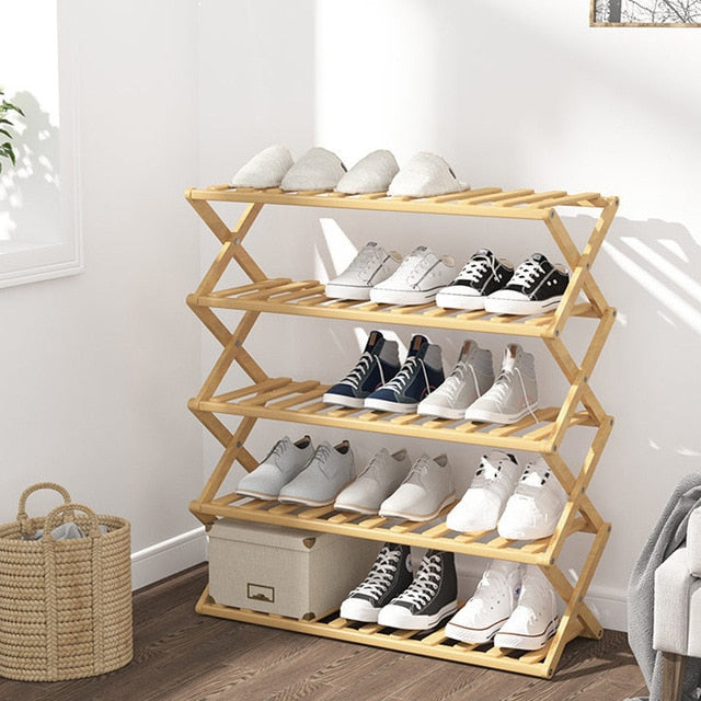 Heaven & Home Bamboo Shoe Storage Rack