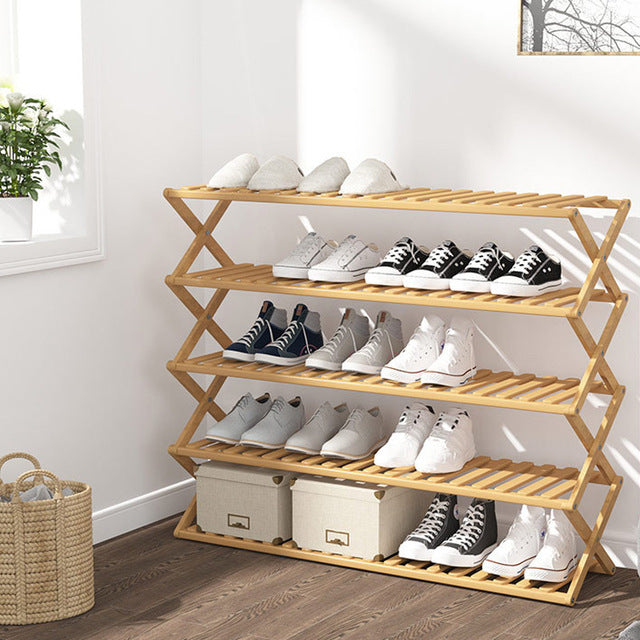 Heaven & Home Bamboo Shoe Storage Rack