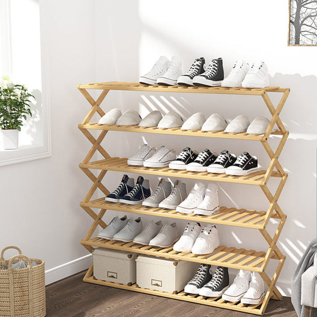 Heaven & Home Bamboo Shoe Storage Rack