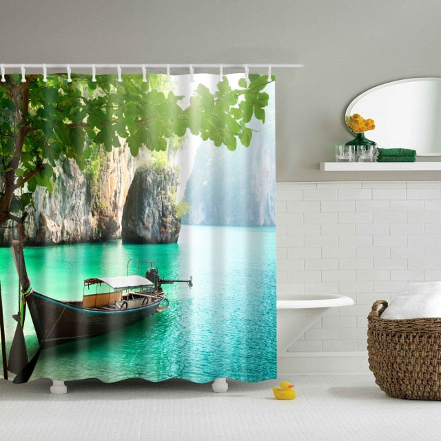 Makana Vacation Shower Curtain