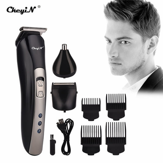 3 In 1 ModernMan Professional Hair Nose Ear & Beard Clipper & Trimmer