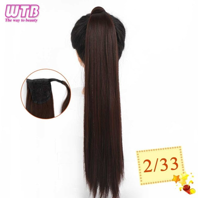 22" InnerGoddess Wavy Wrap Around Clip In Ponytail Heat Resistant Hair Extension