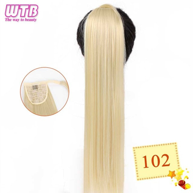 22" InnerGoddess Wavy Wrap Around Clip In Ponytail Heat Resistant Hair Extension