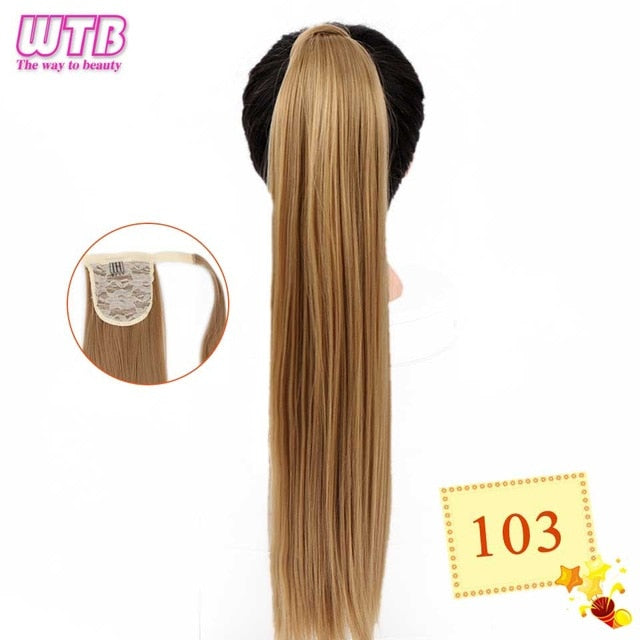 22" InnerGoddess Wavy Wrap Around Clip In Ponytail Heat Resistant Hair Extension