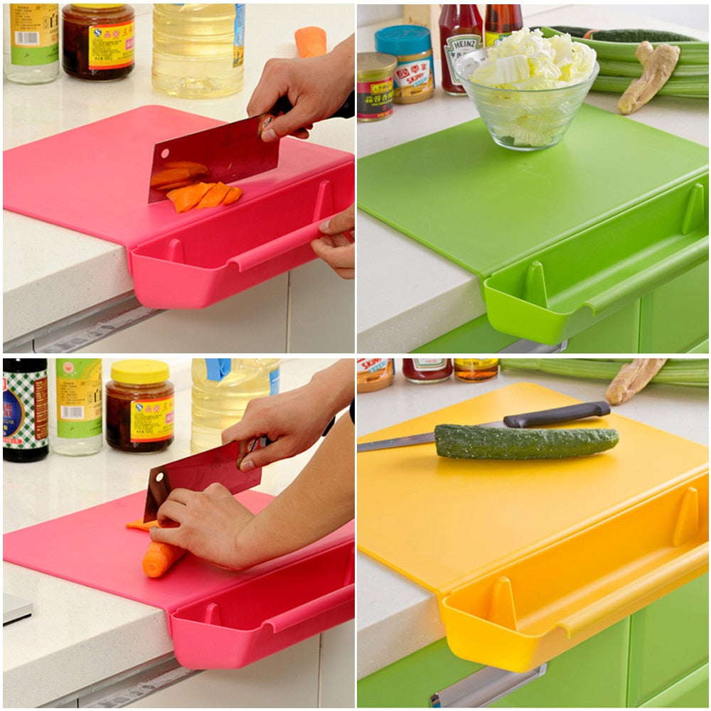 EasySwift Better Home Cutting Board W/ Detachable Storage Basket