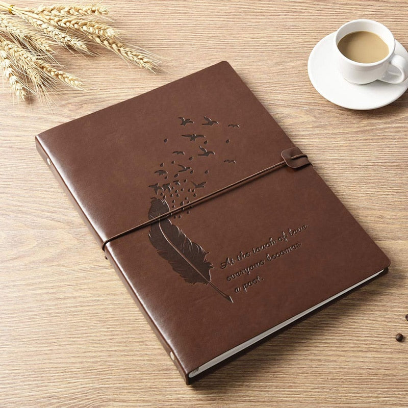 The Focused Mind Retro Handcrafted Leather Notebook