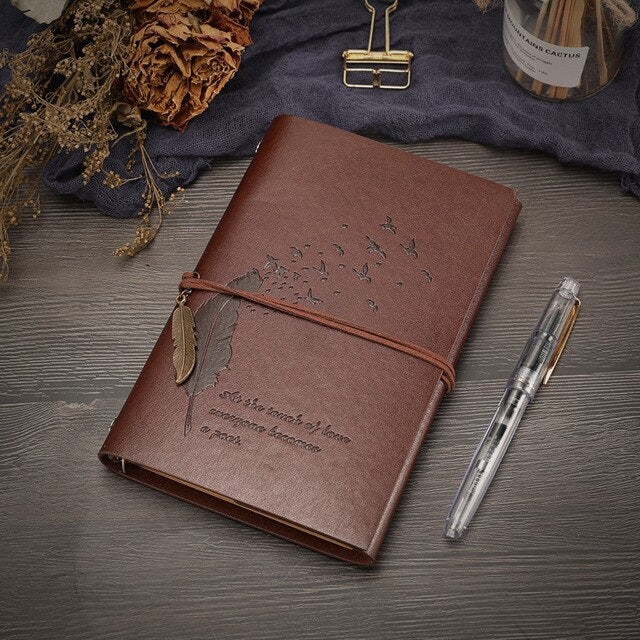 The Focused Mind Retro Handcrafted Leather Notebook