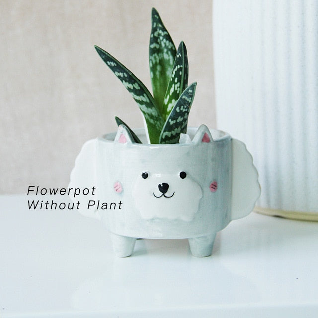 Love & Home Ceramic Animal Plant Pots