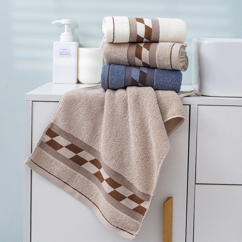 Beroyal Brand 3PC 100% Cotton Hand Towels for Adults Plaid Hand Towel Face Care Magic Bathroom Sport Waffle Towel 35x75cm