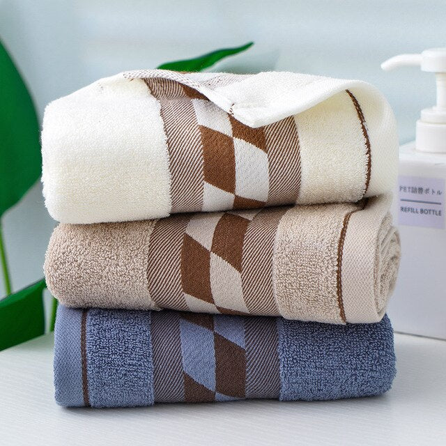 Beroyal Brand 3PC 100% Cotton Hand Towels for Adults Plaid Hand Towel Face Care Magic Bathroom Sport Waffle Towel 35x75cm