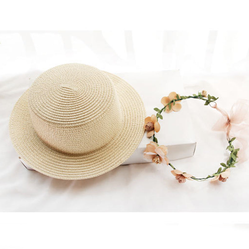 Women's Sun Star Floral Summer Straw Hat