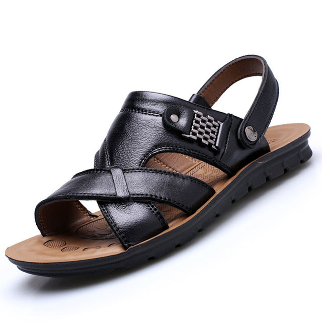 Men's Classic Genuine Leather Roman Summer Sandal