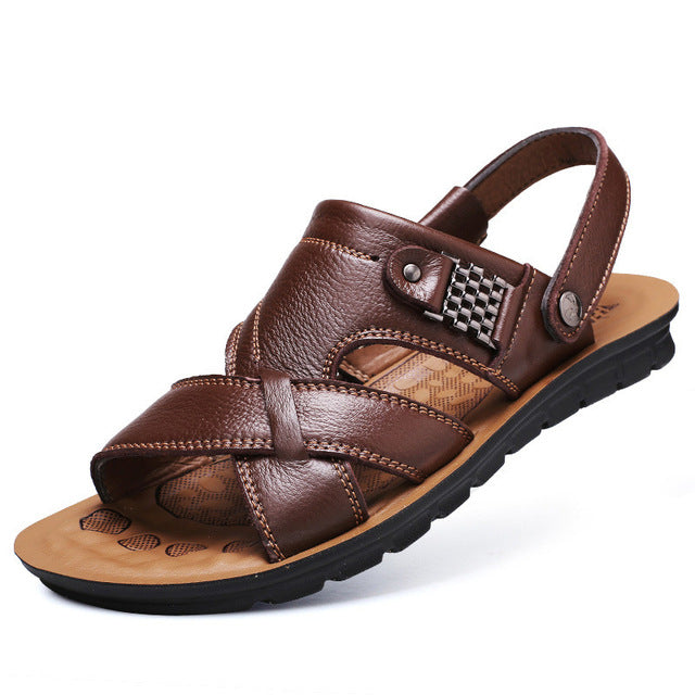 Men's Classic Genuine Leather Roman Summer Sandal