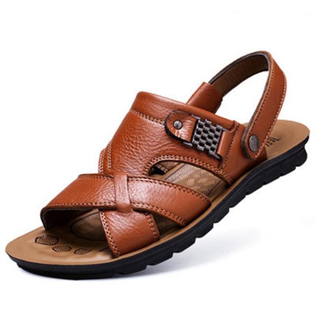 Men's Classic Genuine Leather Roman Summer Sandal