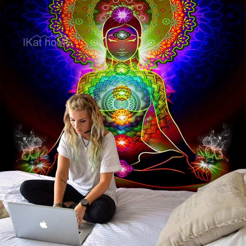 Energetic Harmony Hanging Tapestry