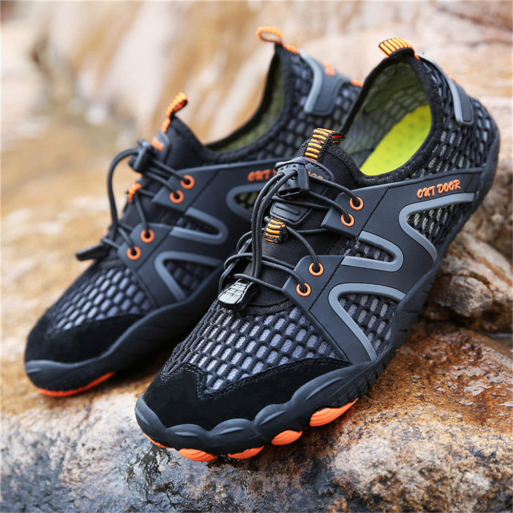 Water Shoes Men Beach Barefoot Five Fingers Swimming Aqua Shoes Wading Hiking Sports Sneakers Upstream Sandals Surfing Slippers