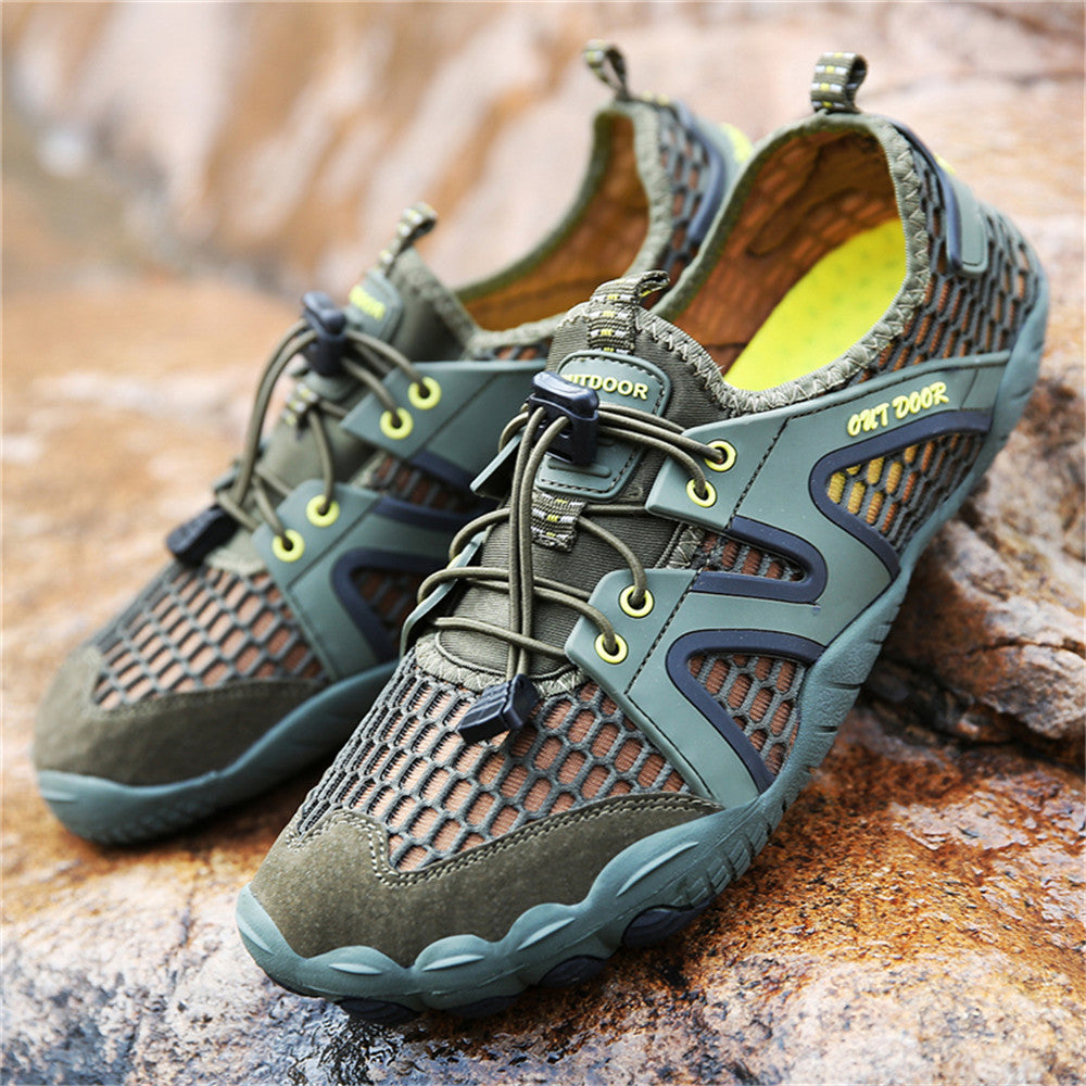 Water Shoes Men Beach Barefoot Five Fingers Swimming Aqua Shoes Wading Hiking Sports Sneakers Upstream Sandals Surfing Slippers