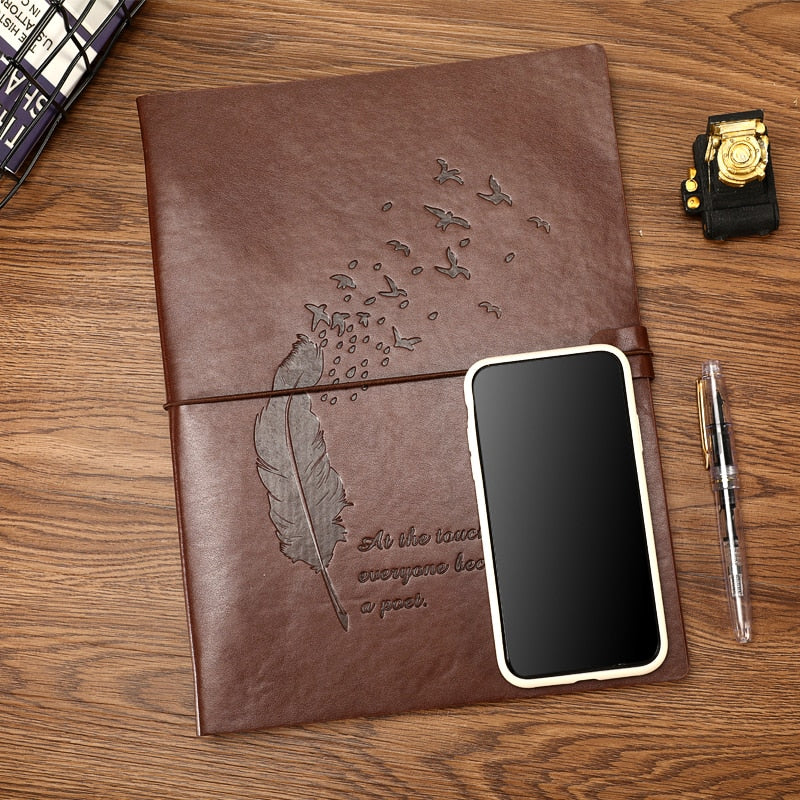 The Focused Mind Retro Handcrafted Leather Notebook